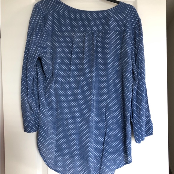 Fred David blue polka dot top - Picture 2 of 3